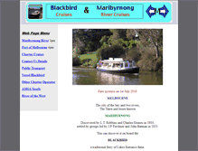 Tablet Screenshot of blackbirdcruises.com.au